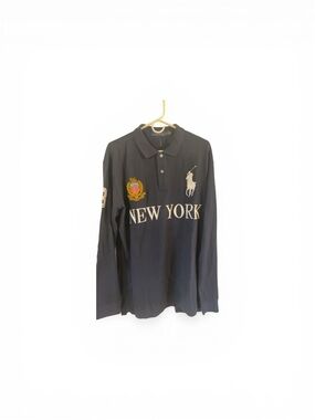Ralph Lauren Long-Sleeve Polo Shirt - Navy